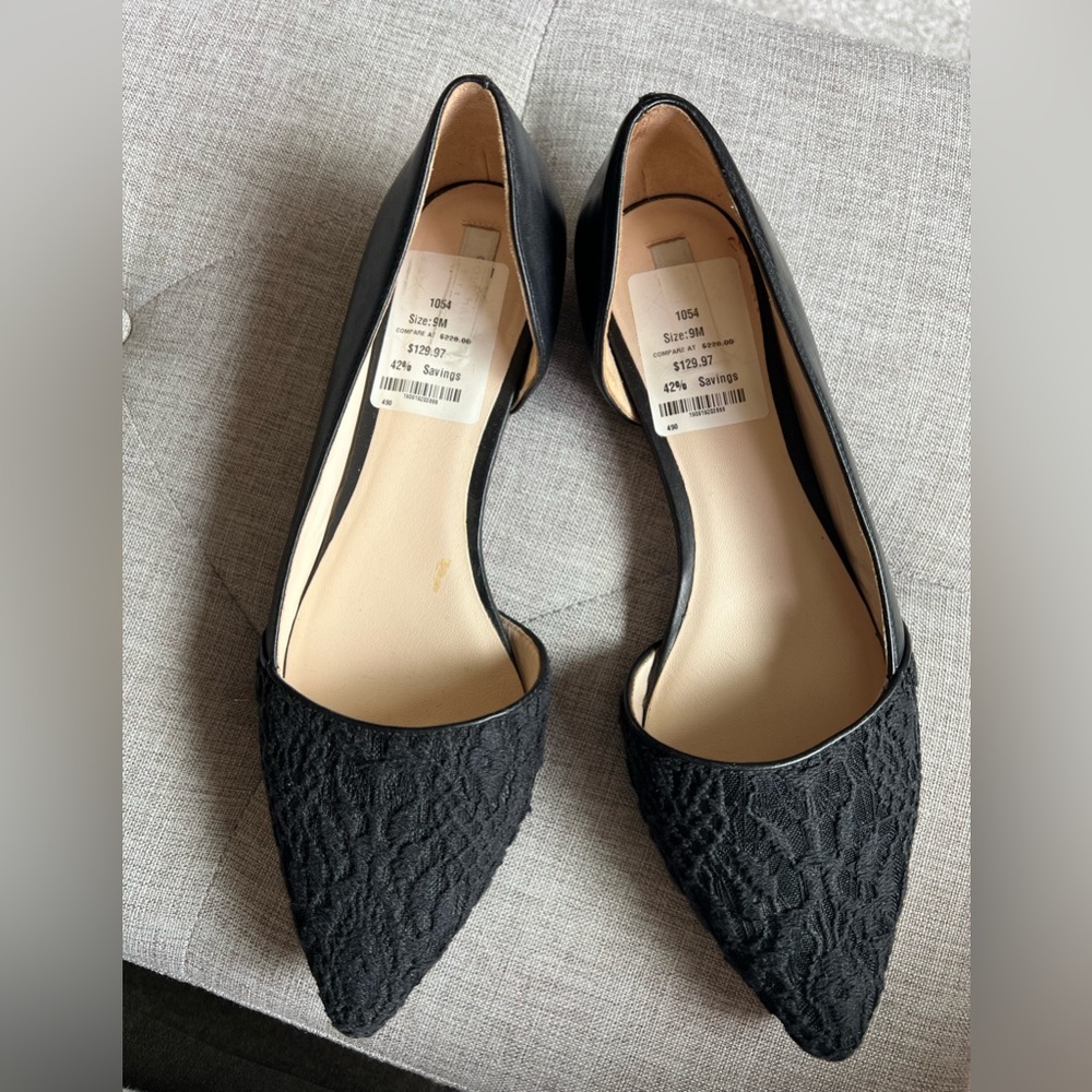 Cole Haan, Black Flats, Size 9B